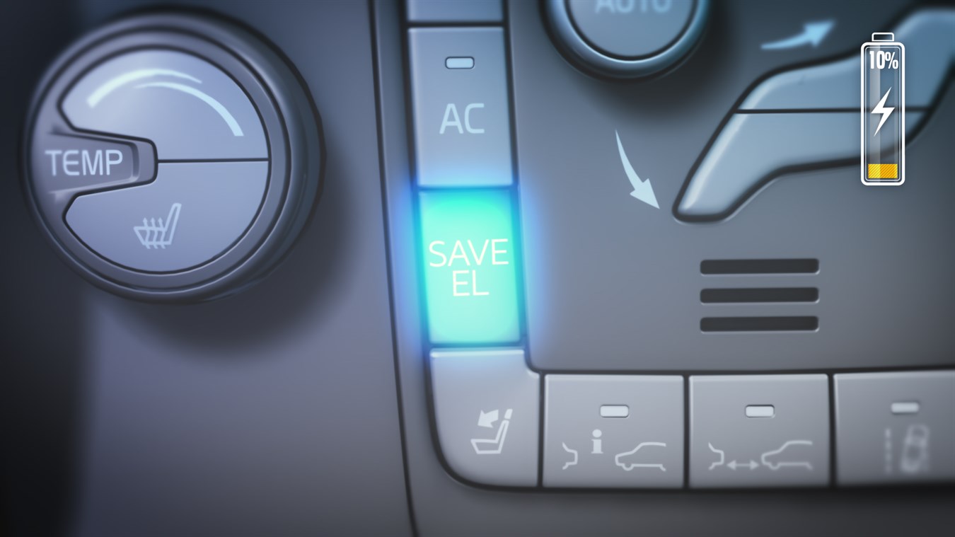 Button to save battery capacity for later, V60 Plug-in Hybrid