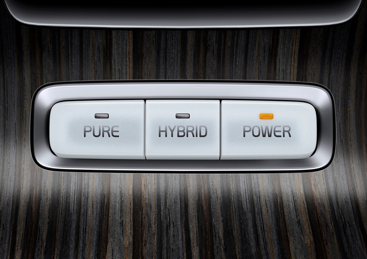 Driving mode button "POWER"- V60 Plug-in Hybrid
