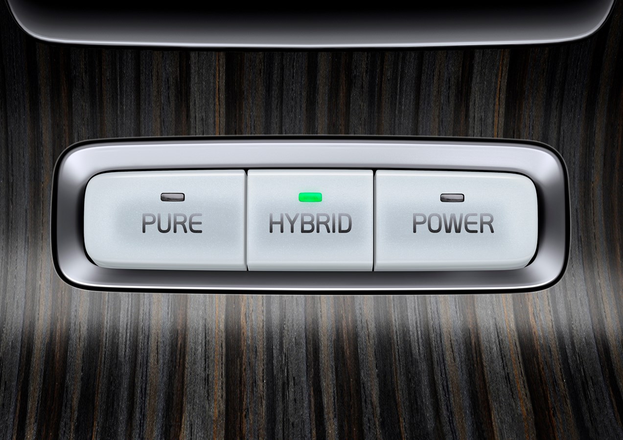 Driving mode button "HYBRID" - V60 Plug-in Hybrid