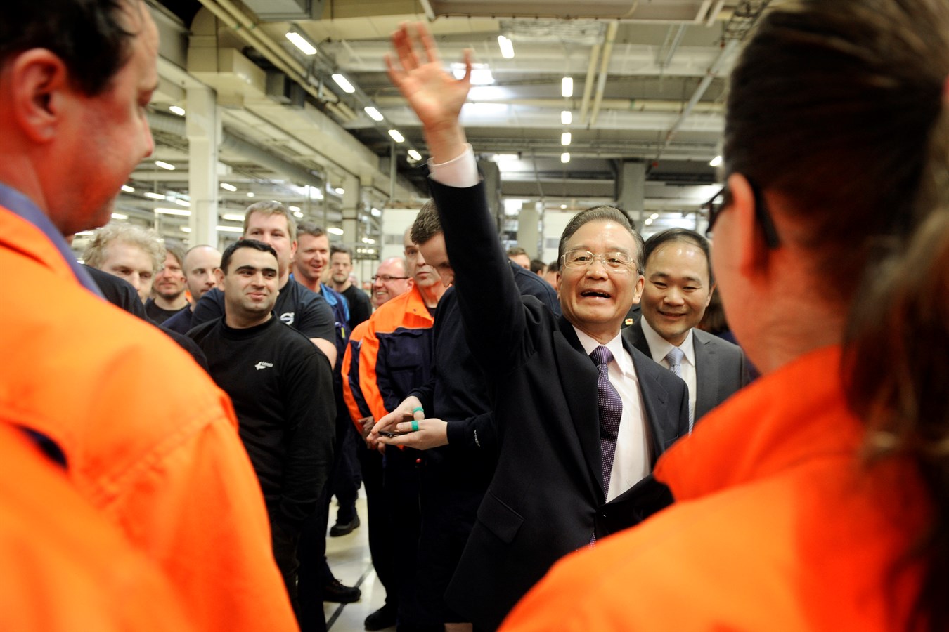 Chinese Prime Minister Wen Jiabao visits Volvo Car Corporation in Gothenburg