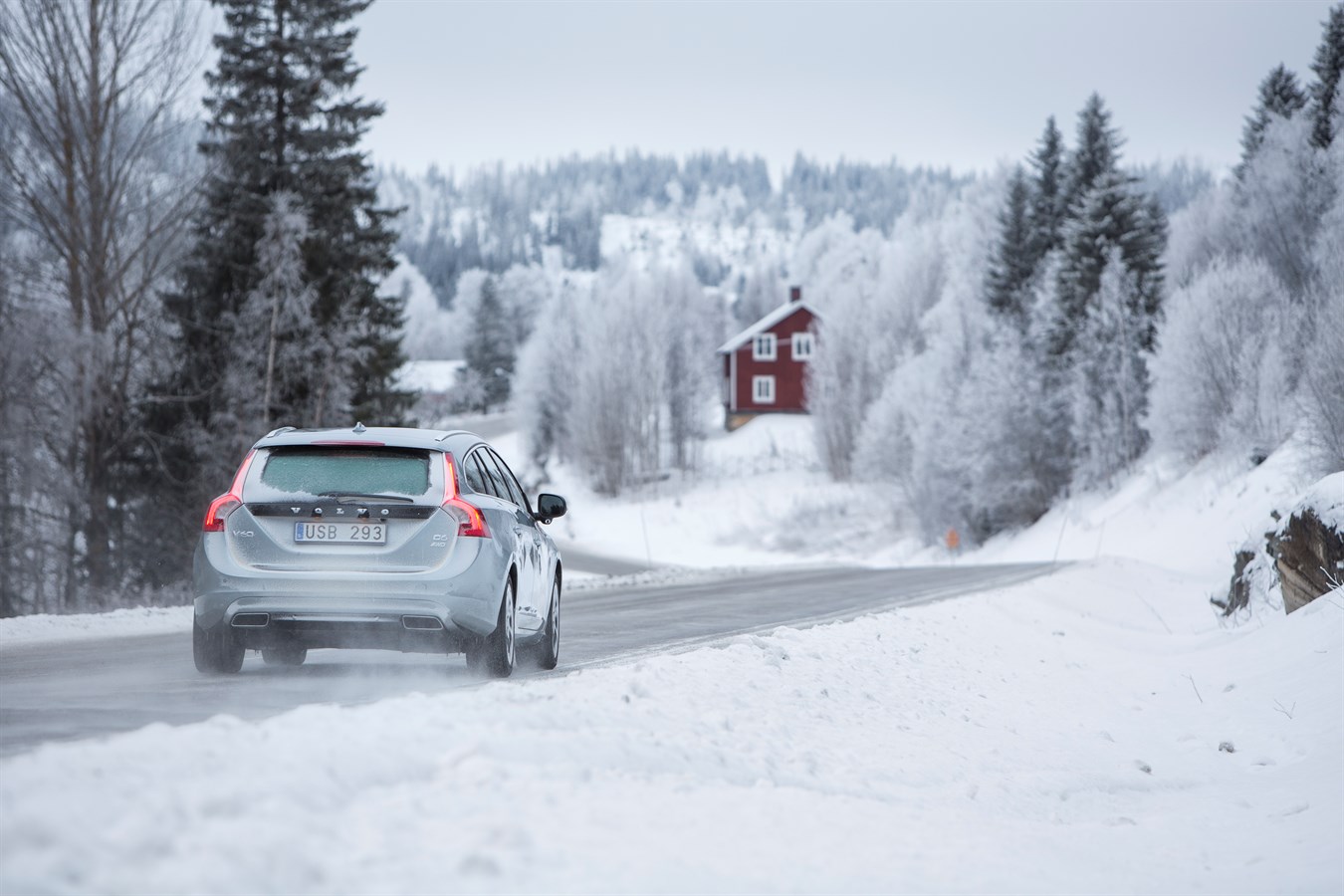 The Volvo V60 Plug-in Hybrid in northern Sweden