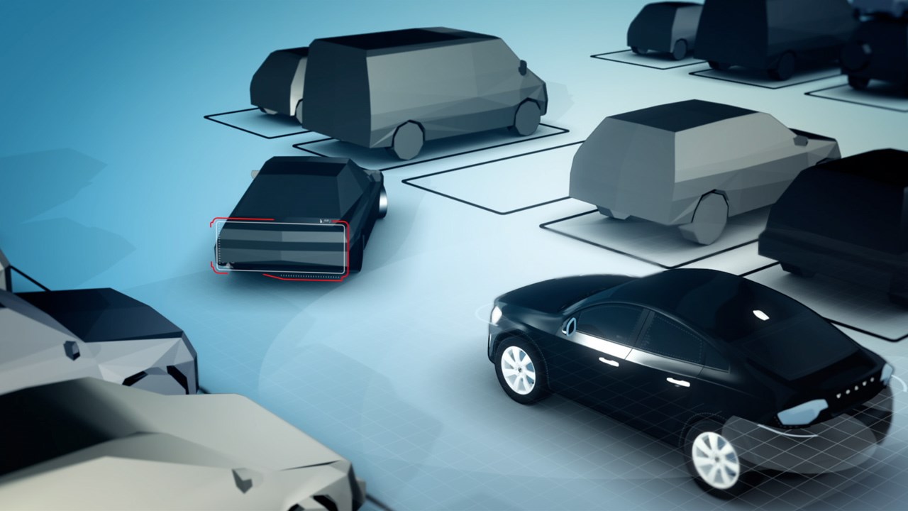 Volvo Car Group demonstrates the ingenious self-parking car (video still)