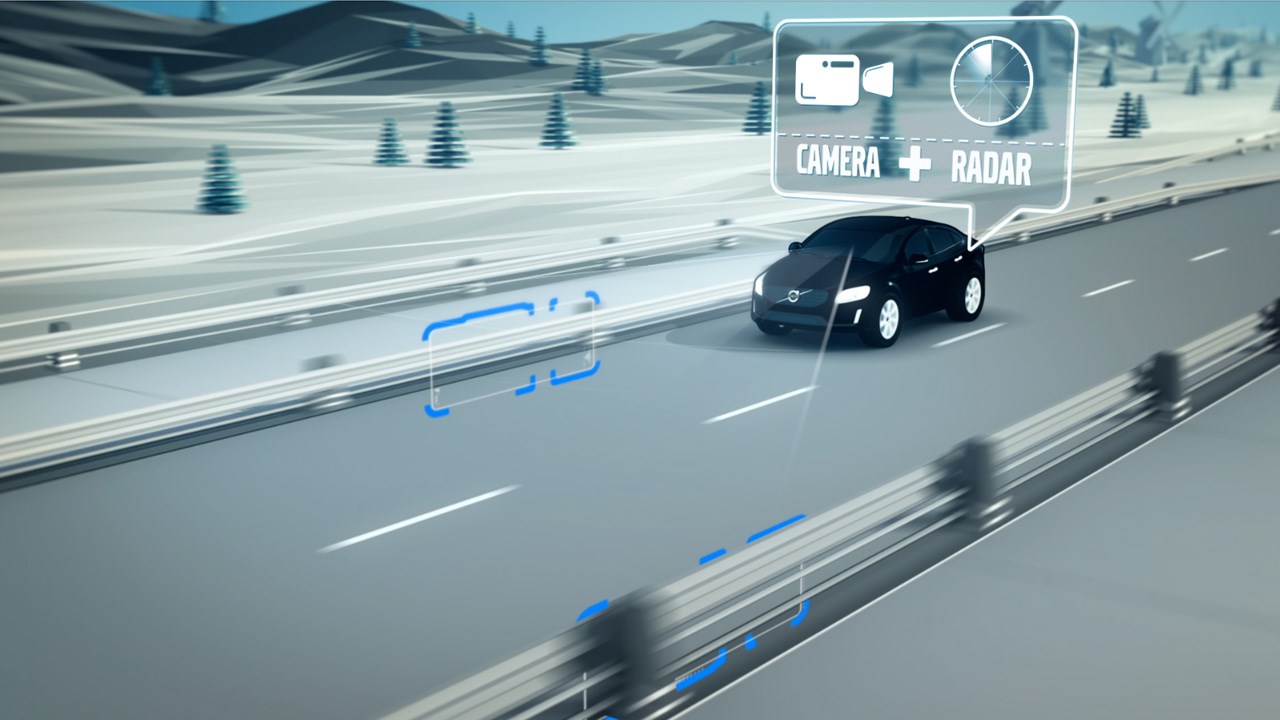 Road Edge and Barrier Detection with Steer Assist - video still