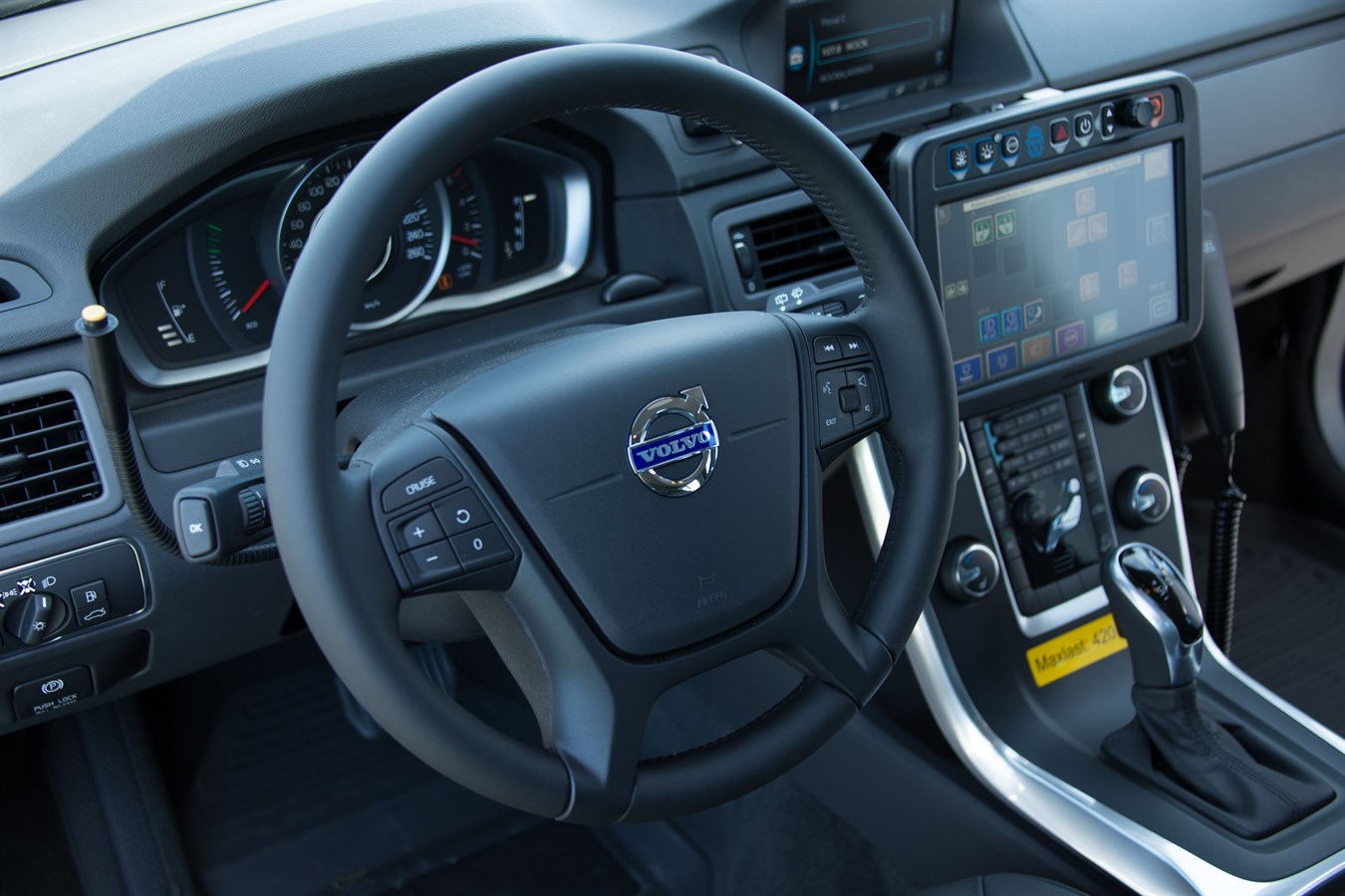 Model year 2014 Volvo XC70 D5 AWD police car (interior)