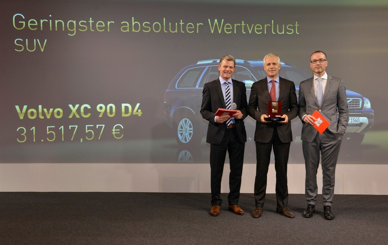 Volvo XC90 ist „Wertmeister 2014“ 