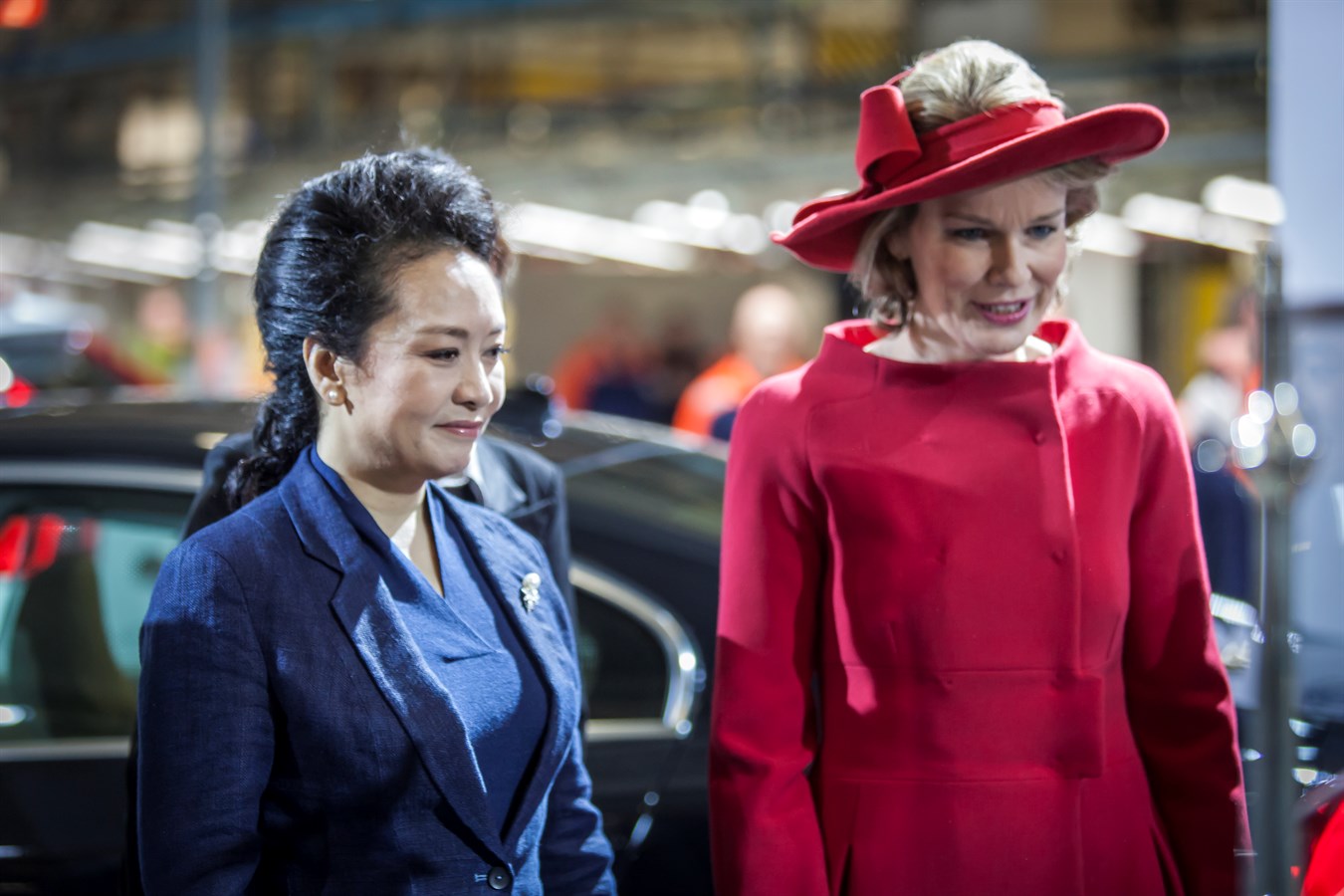 Chinese President, Belgian King and Queen visit Volvo Cars plant in Ghent