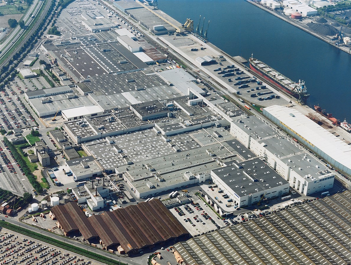 Volvo Cars Gent Plant, from the air