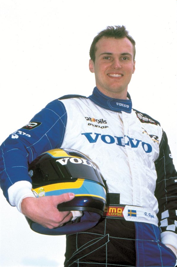 Rickard Rydell, driver of the Volvo 850 Estate racecar during the 1994 BTCC