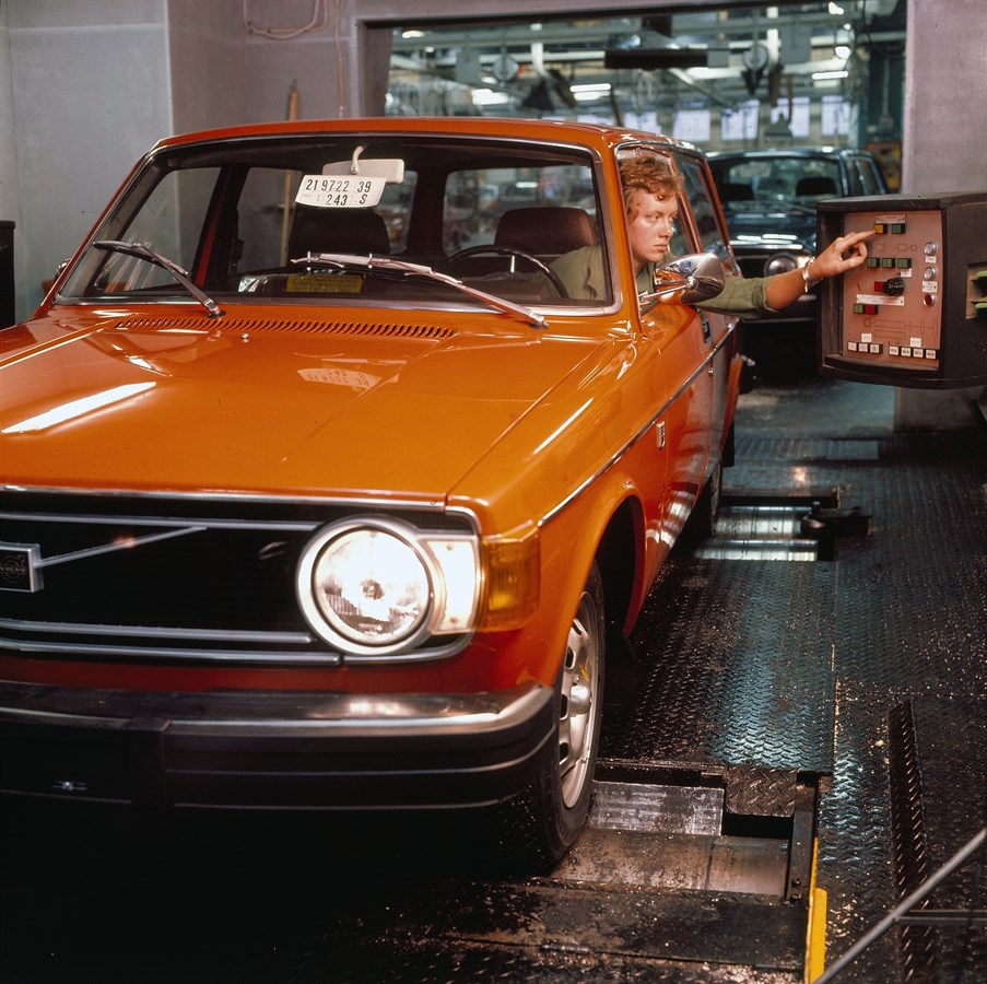 The Volvo Cars plant in Torslanda in the 1970s