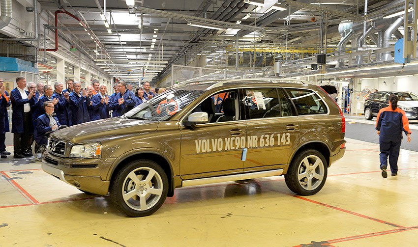 Slutet på en era – svenska tillverkningen av Volvo XC90 upphör efter 12 år