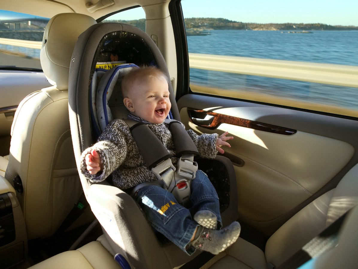 Baby in child seat