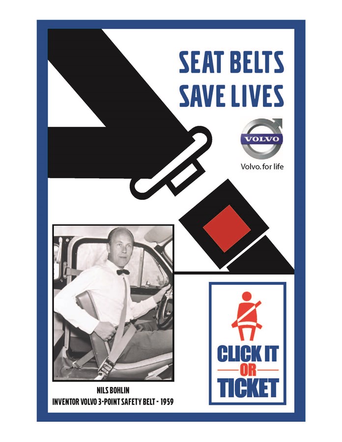 Volvo Click It or Ticket Poster