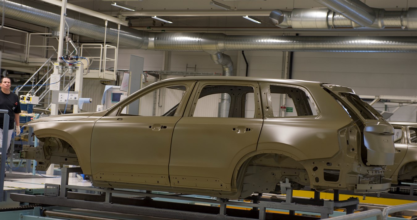 Pre-production of the all-new Volvo XC90 in Torslanda