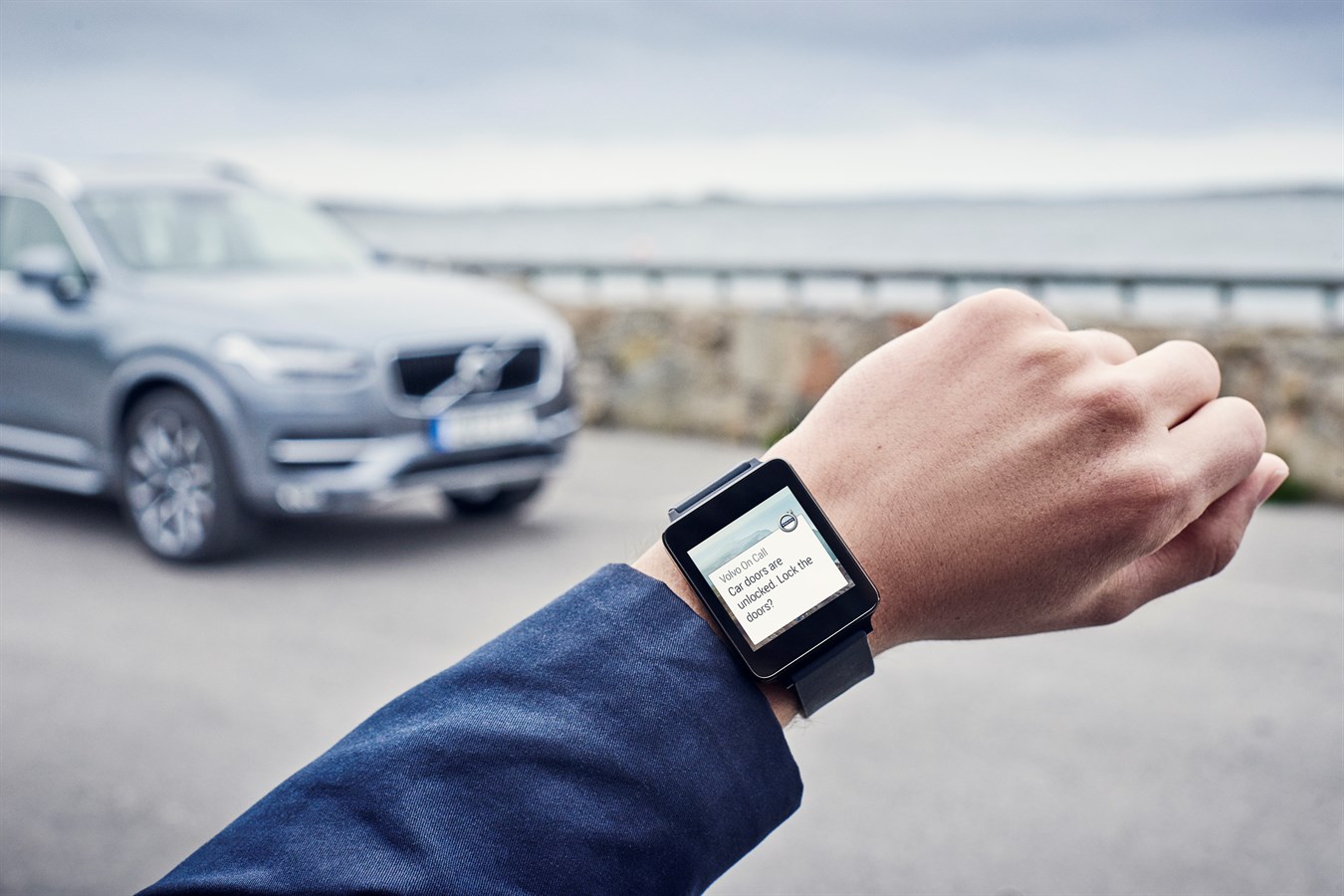 Volvo on Call App auf einer Android Wear Watch