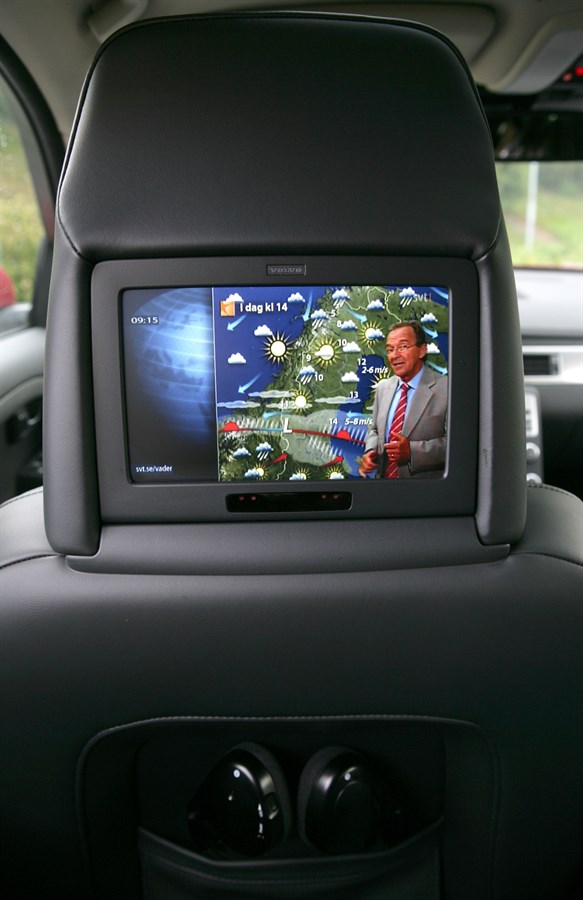 Digital-TV i baksätet på Volvobilar
