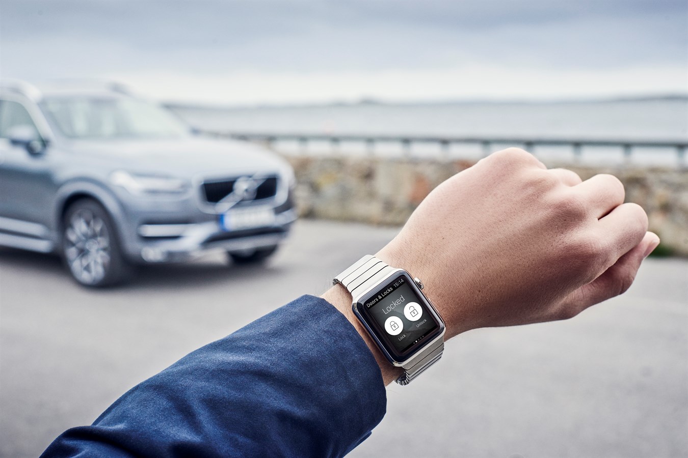 Volvo On Call App auf einer Apple Watch