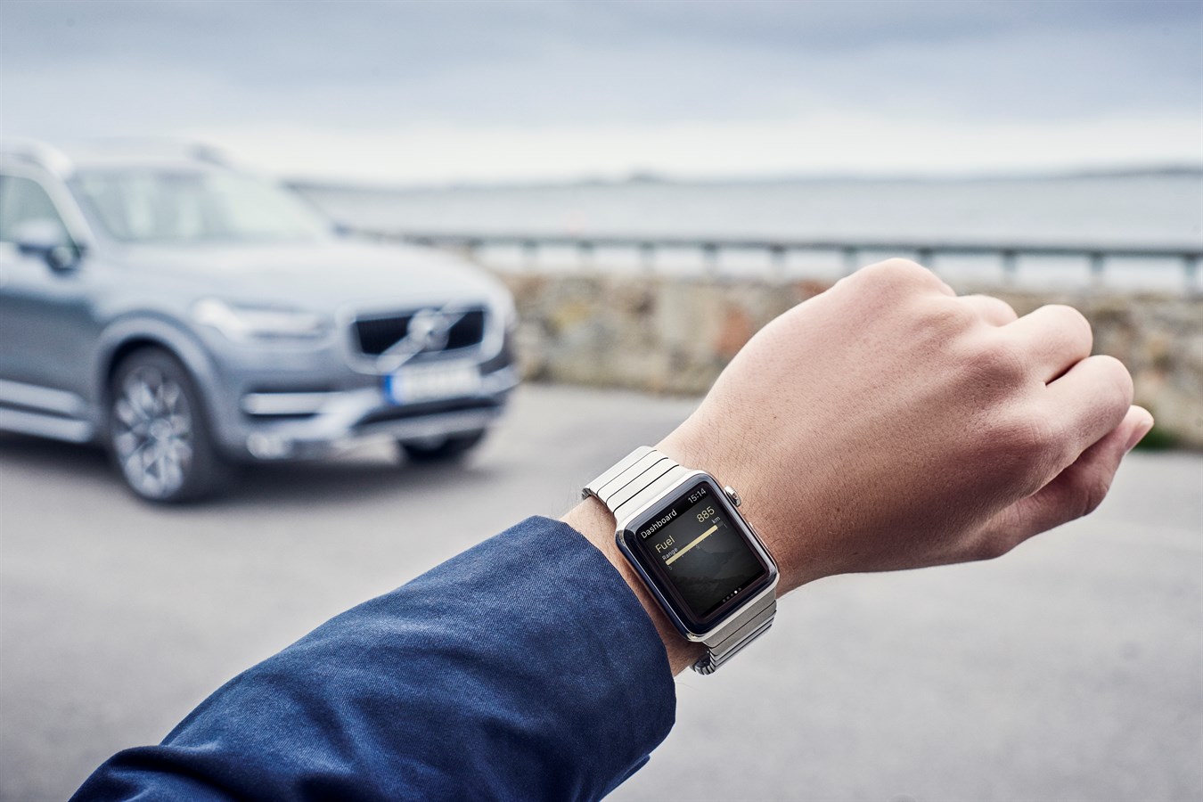 Volvo On Call App auf einer Apple Watch