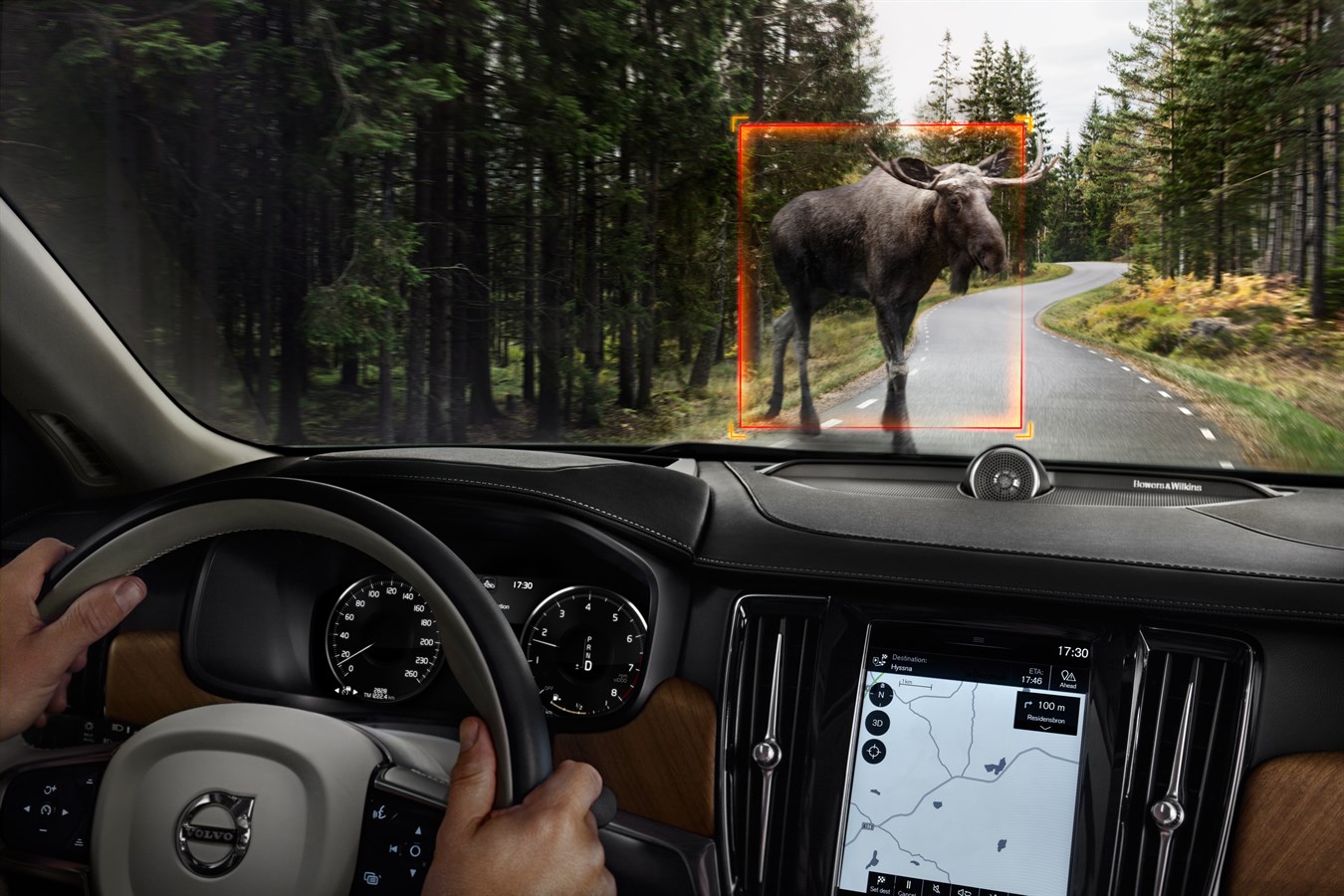 Volvo S90 - City Safety für große Tiere
