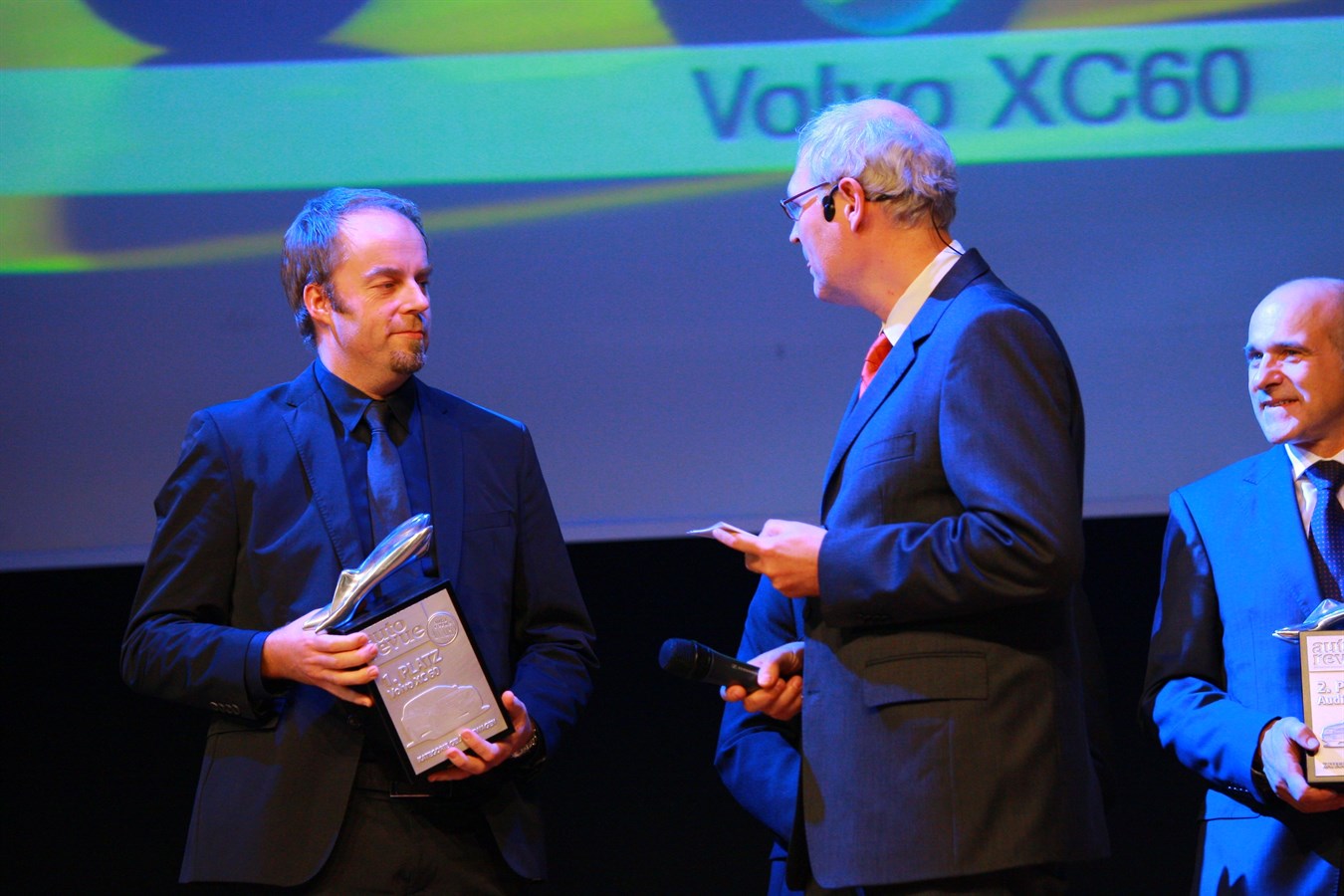 Steve Mattin, SVP, Director Desgin Volvo Cars recieves the auto revue award for the Volvo XC60