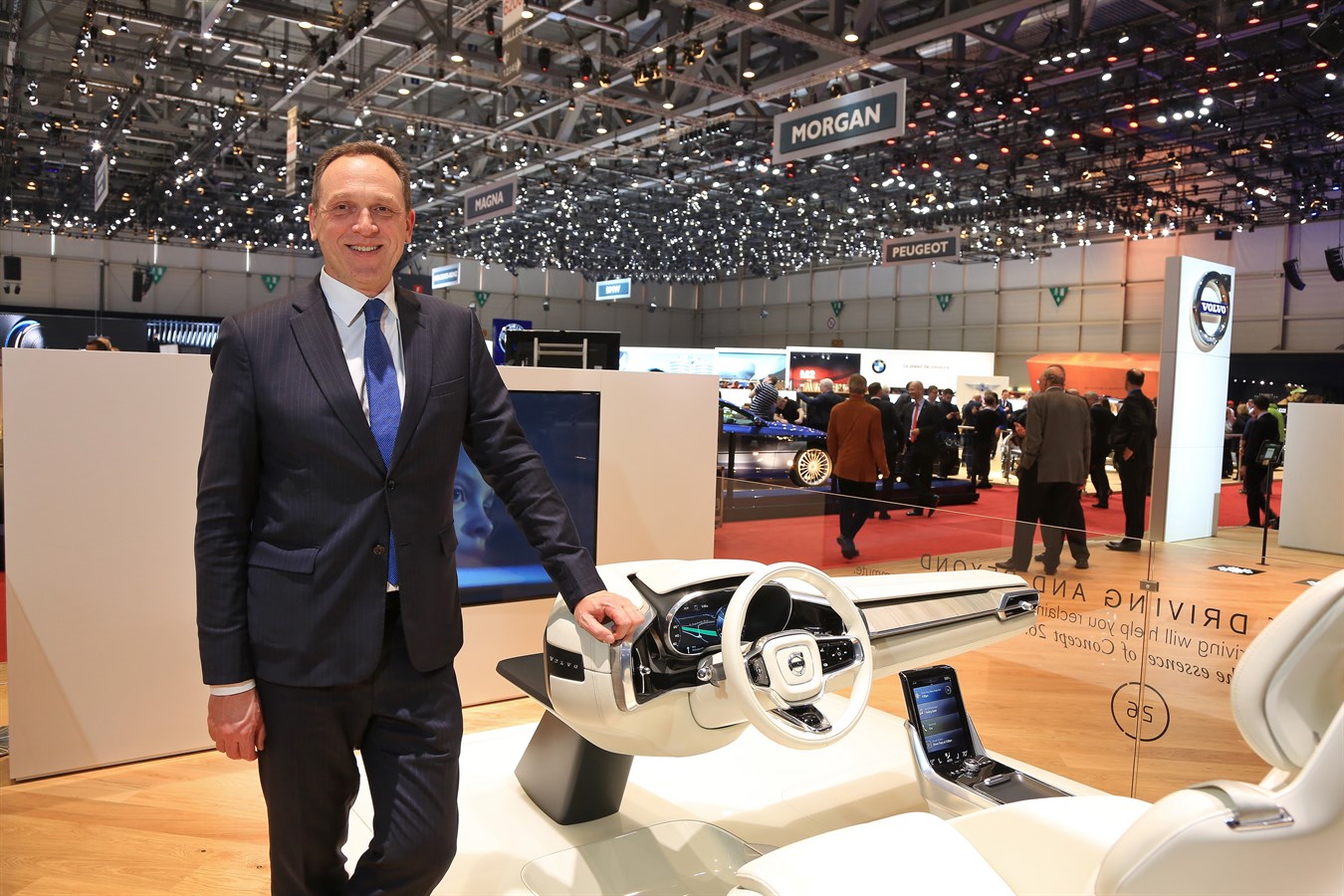 Yves Pasquier-Desvignes Président Volvo Car France et le Concept 26 - Salon de Genève 2016