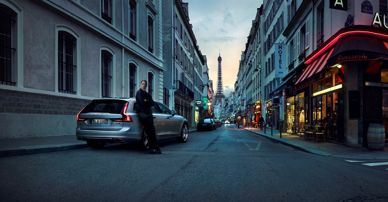 Volvo Cars’ new V90 campaign features footballing legend Zlatan Ibrahimović