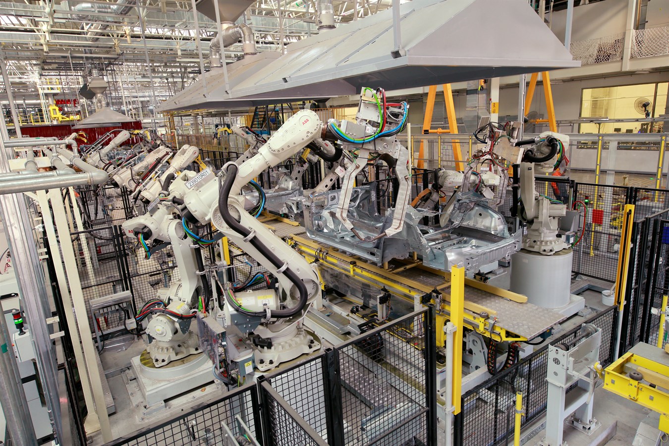 Pre-production of the new Volvo S90 in the Daqing manufacturing plant 