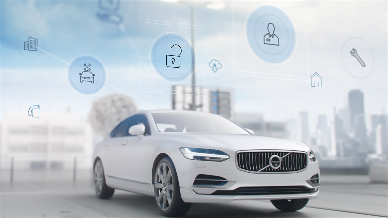 Volvo S90 exterior with a range of concierge services