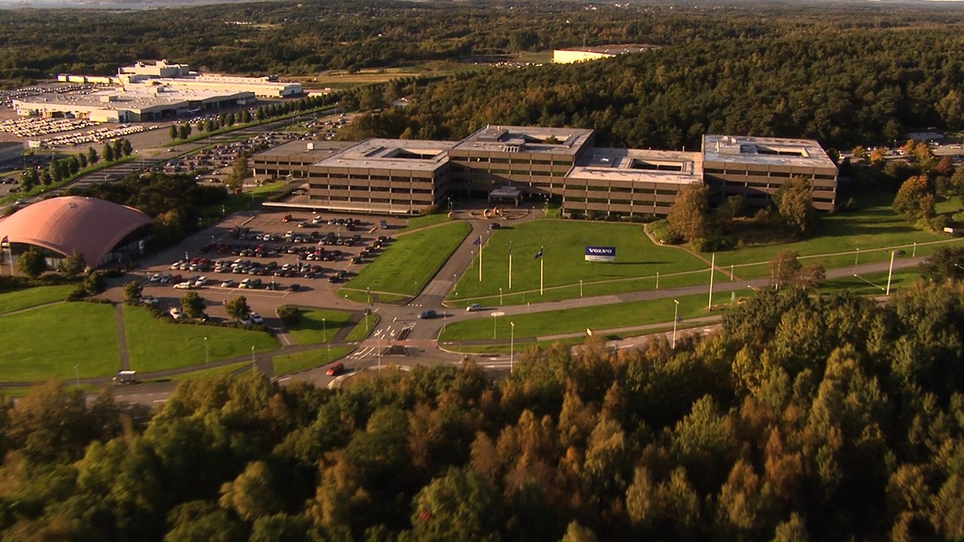 Volvo Cars Headquarters, Gothenburg Sweden - Aerial Shot