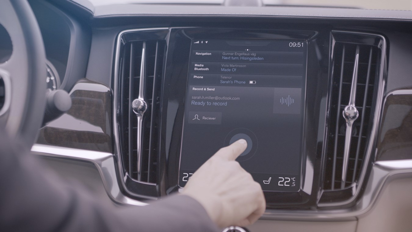 Volvo Cars’ Record and Send app