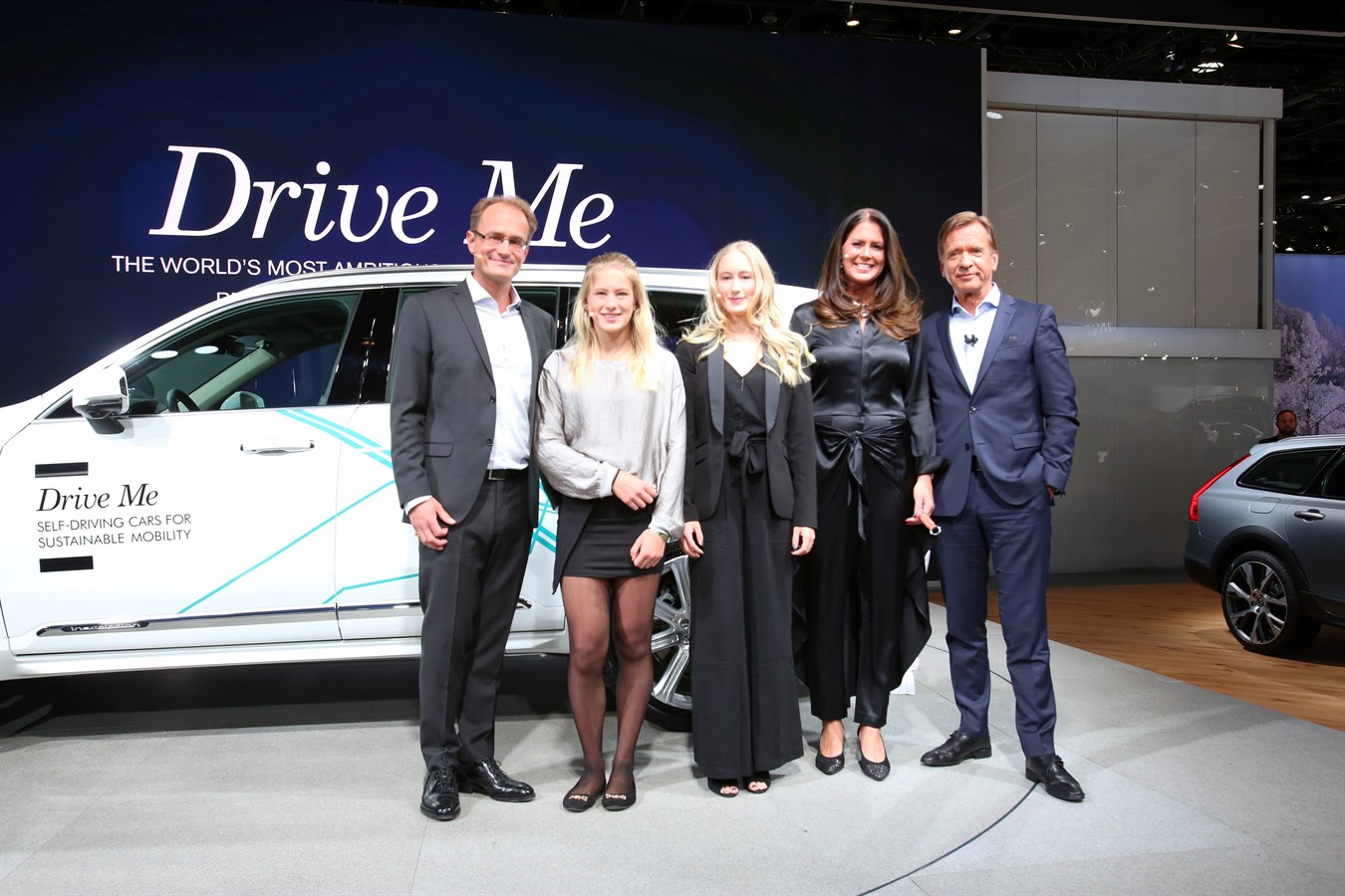 The Hain family and Volvo Cars President & CEO Håkan Samuelsson