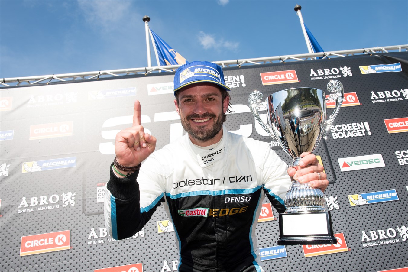 Prince Carl Philip claims championship lead after victorious Swedish GT opener