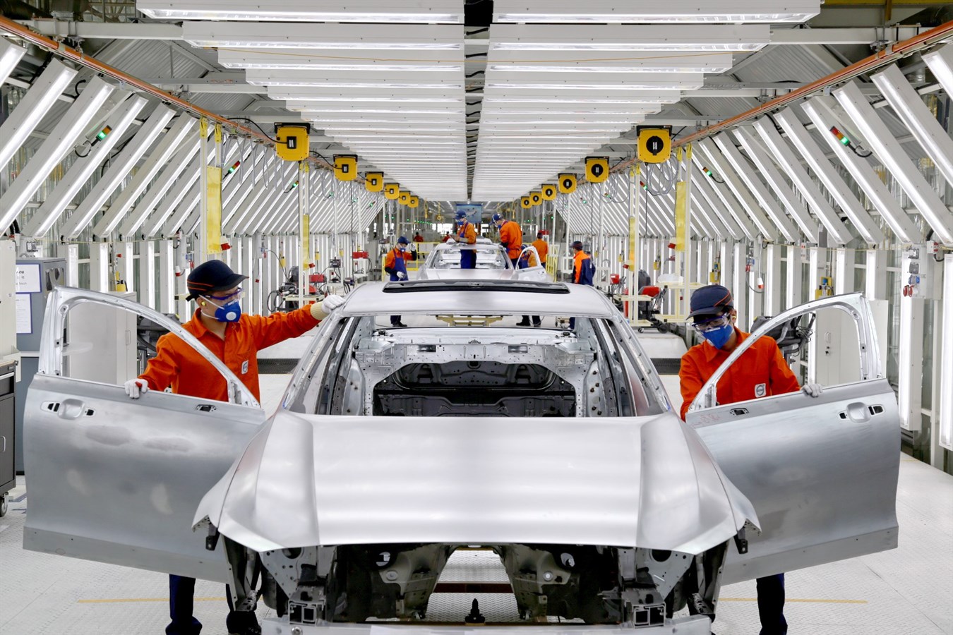 Vorserienproduktion des Volvo S90 im chinesischen Volvo Werk Daqing