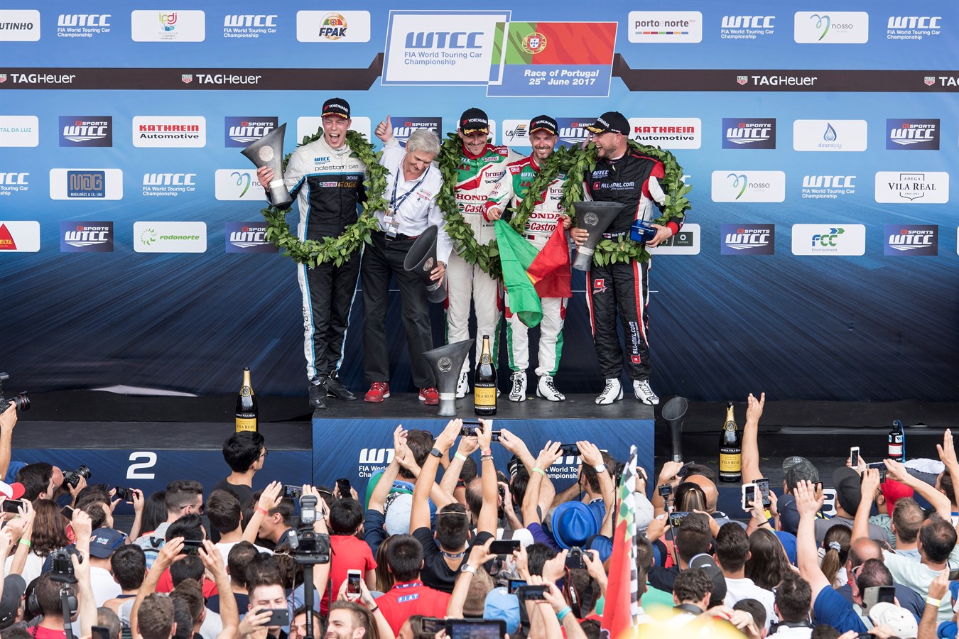 Fortsatt VM-ledning för Polestar Cyan Racing efter dubbel pallplats i Portugal