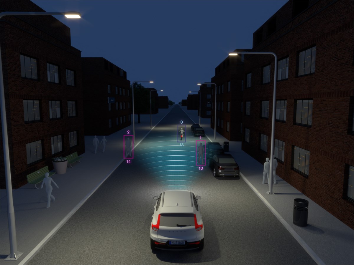 New Volvo XC40 - City Safety Darkness