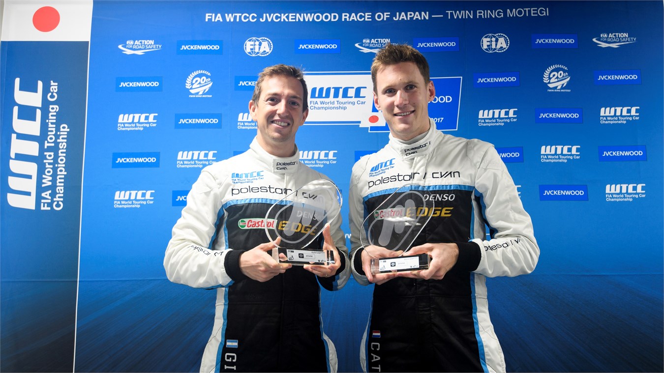 Dubbel pallplats i Japan ger Polestar Cyan Racing dubbel VM-ledning