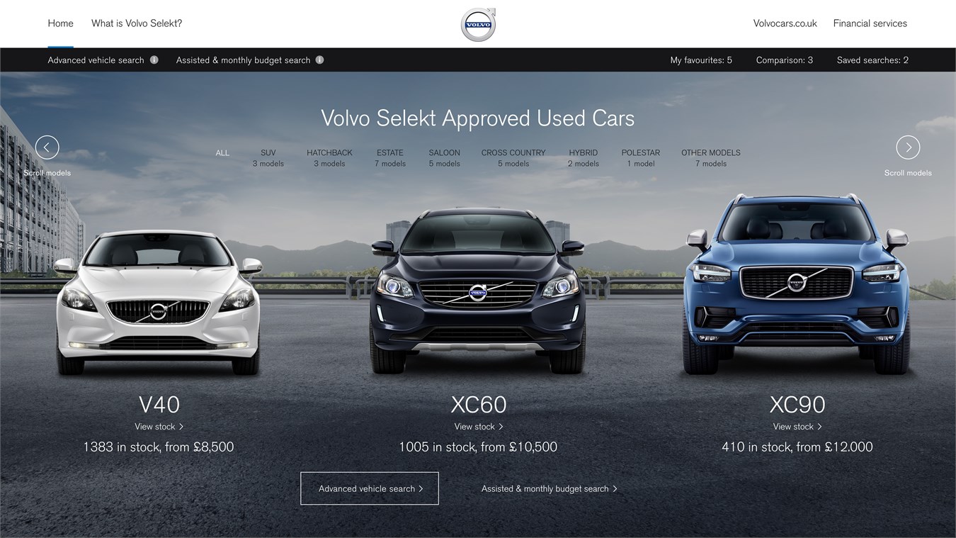 Volvo Selekt crowned Best Used Car Website in What Car? Used Car Awards 2018