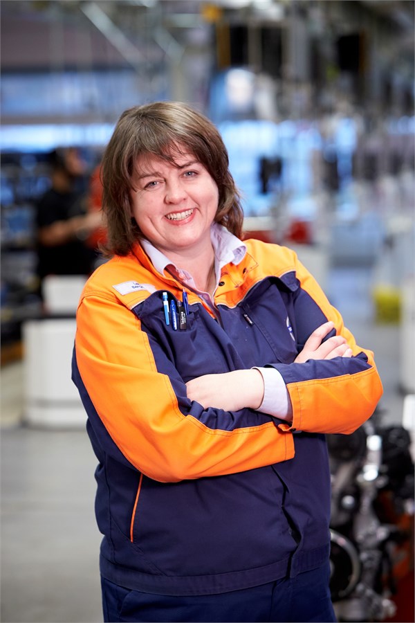 Lena Bergqvist, Plant Manager im Volvo Motorenwerk in Skövde/Schweden