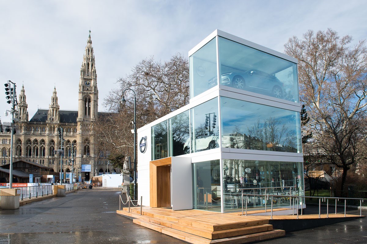 Volvo Design Cube 2018 am Wiener Rathausplatz