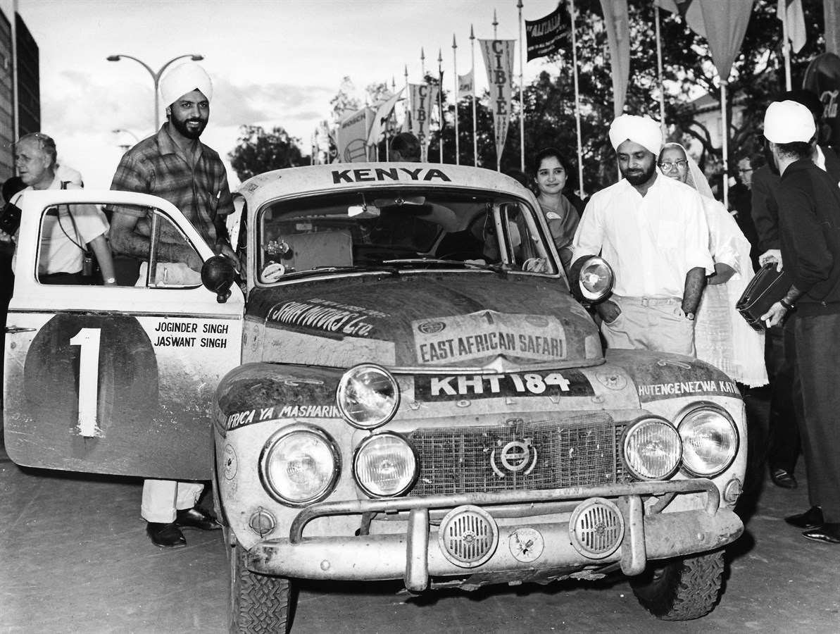 The Singh brothers and their Volvo PV 544, 1965