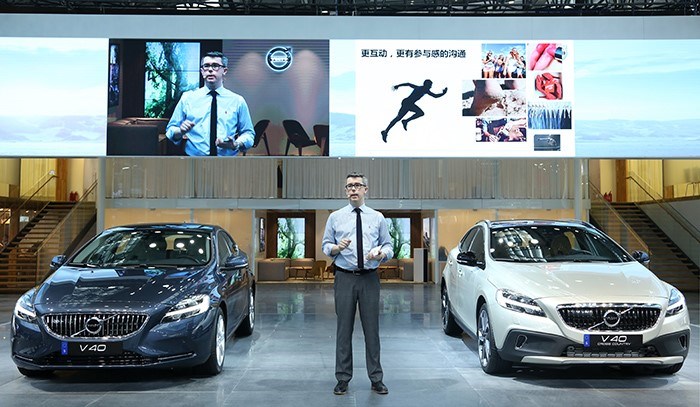 沃尔沃汽车中国销售公司市场部副总裁Sven De Smet介绍产品定位