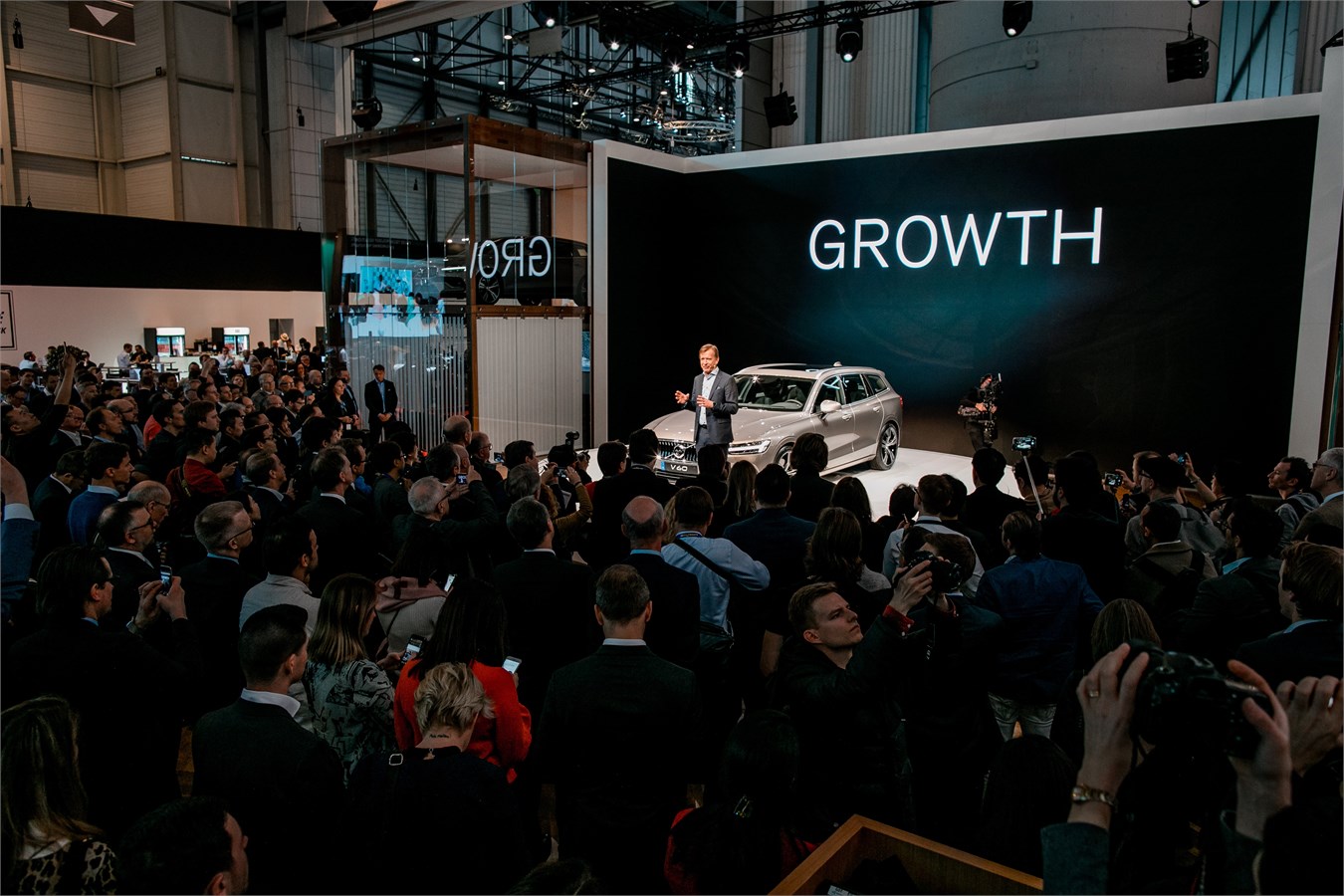 Volvo Car Group President & CEO Håkan Samuelsson at the 2018 Geneva Motor Show press conference 