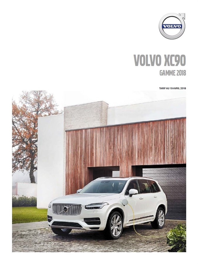 Volvo XC90 tarifs au 19 avril 2018