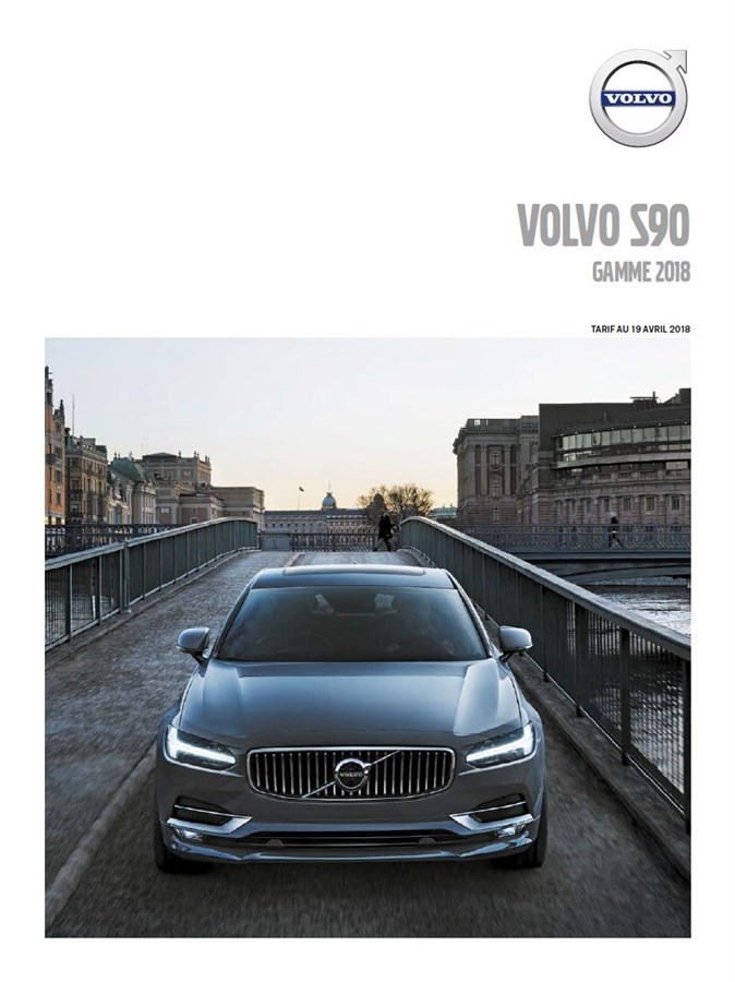 Volvo S90 tarifs au 19 avril 2018