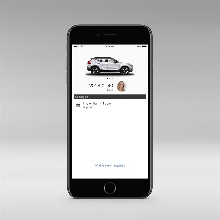 Volvo XC40 - Volvo on Call Car Sharing App