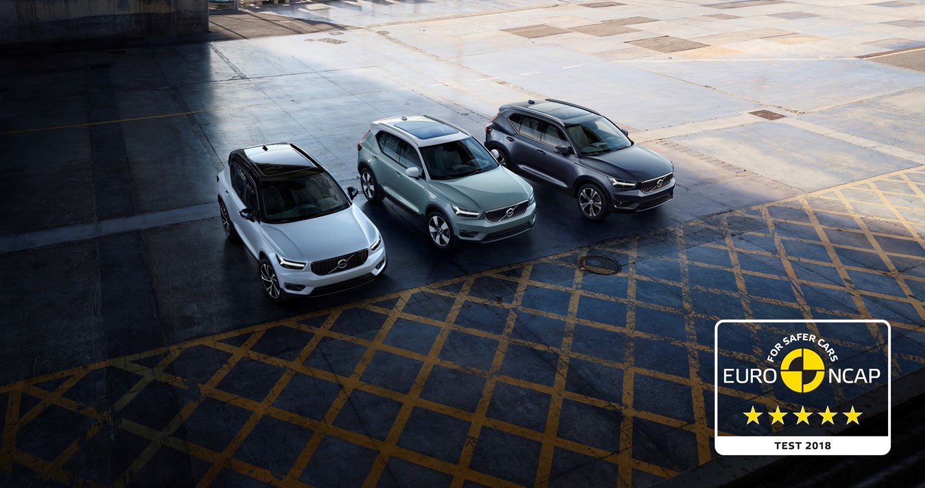 Volvo XC40 получил максимальную оценку в краш-тестах Euro NCAP