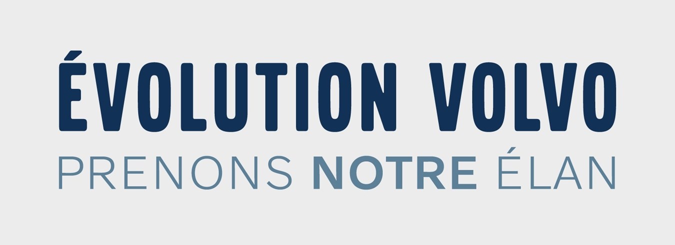 Évolution Volvo prenons notre Élan-French Logo