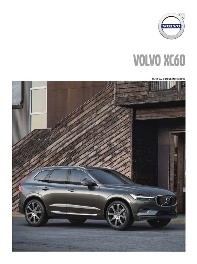 Tarifs Volvo XC60 - 03.12.2018