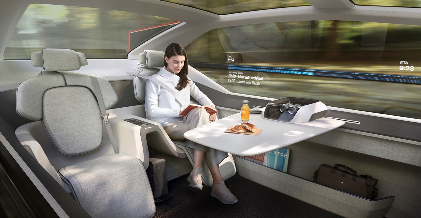 360c提出自动驾驶汽车的四大潜在用途：卧室、移动办公室、起居室和娱乐空间