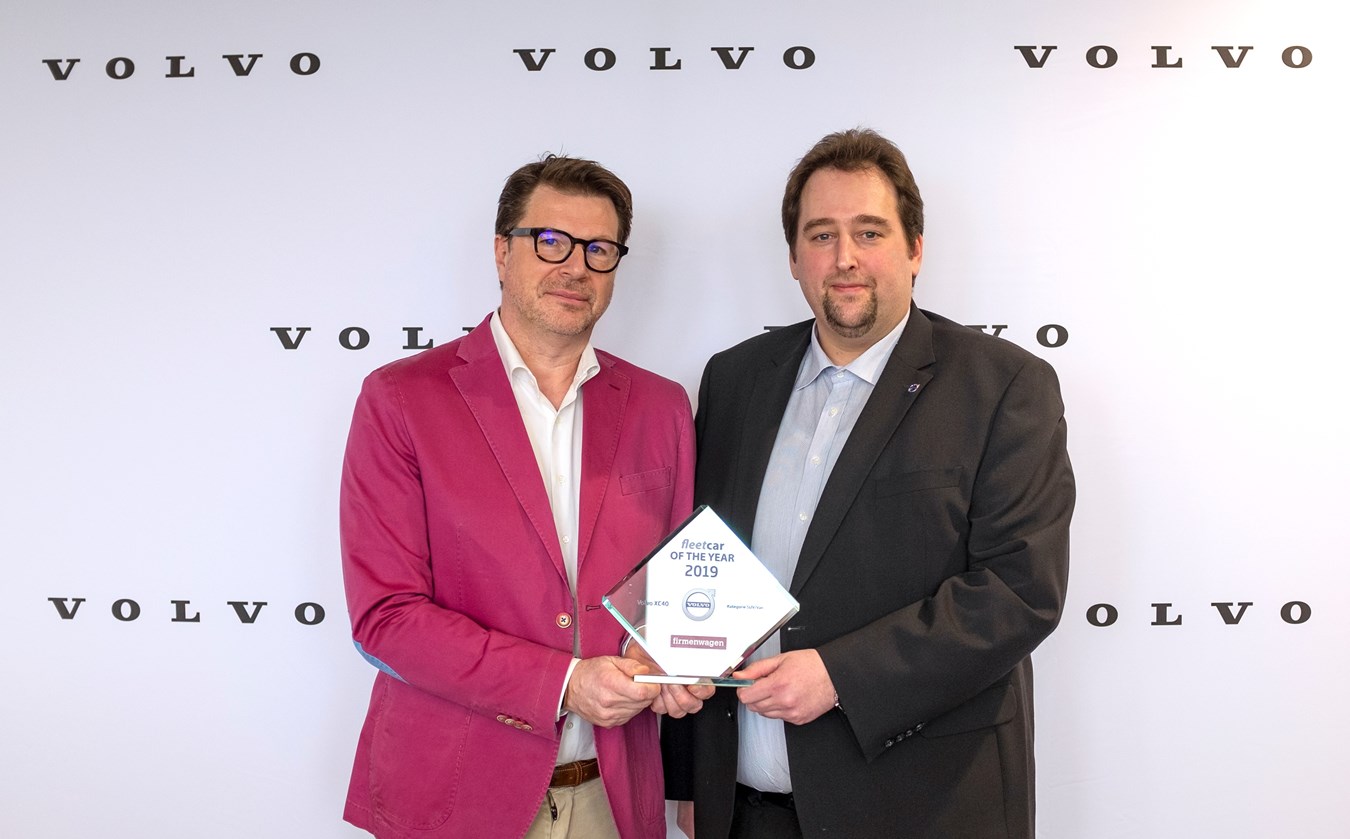 Volvo XC40 gewinnt Wahl zum Fleet Car of the Year 2019