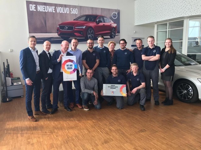 Twaalf Volvo-dealerbedrijven ontvangen Volvo Quality Award 2019  